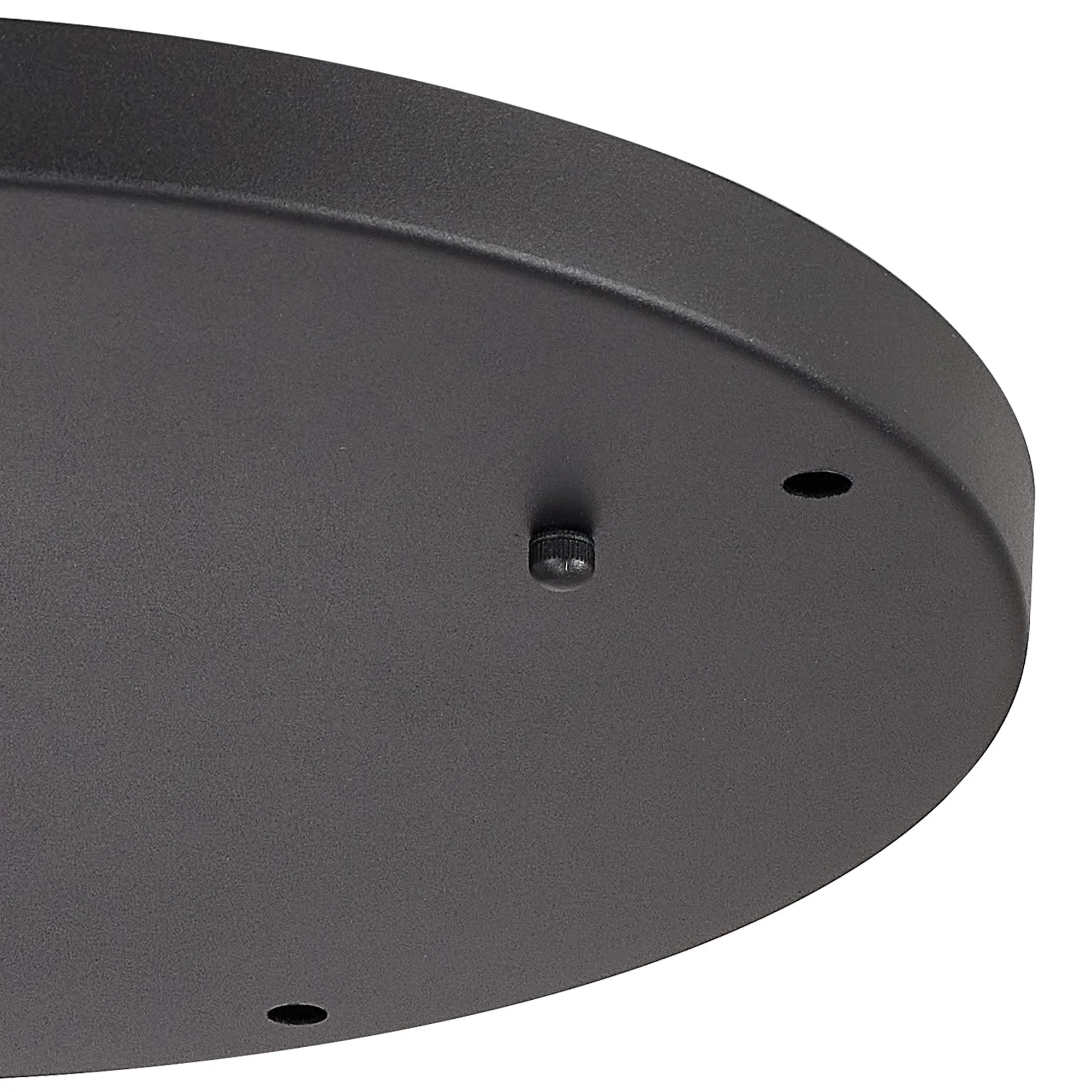 Hayes 5 Hole 40cm Round Ceiling Plate Satin Black D0830BL  Deco Hayes Black
